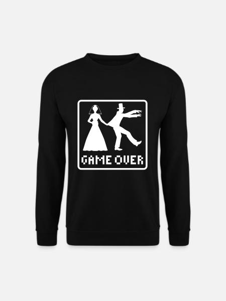 Wedding marriage Marry groom husband - Unisex Sweatshirt - black