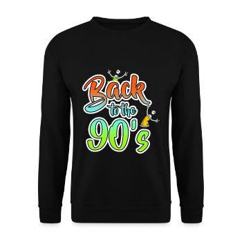 90 - Sweat-shirt Unisexe - noir - Devant - Alina (178cm) & Michal (187cm)