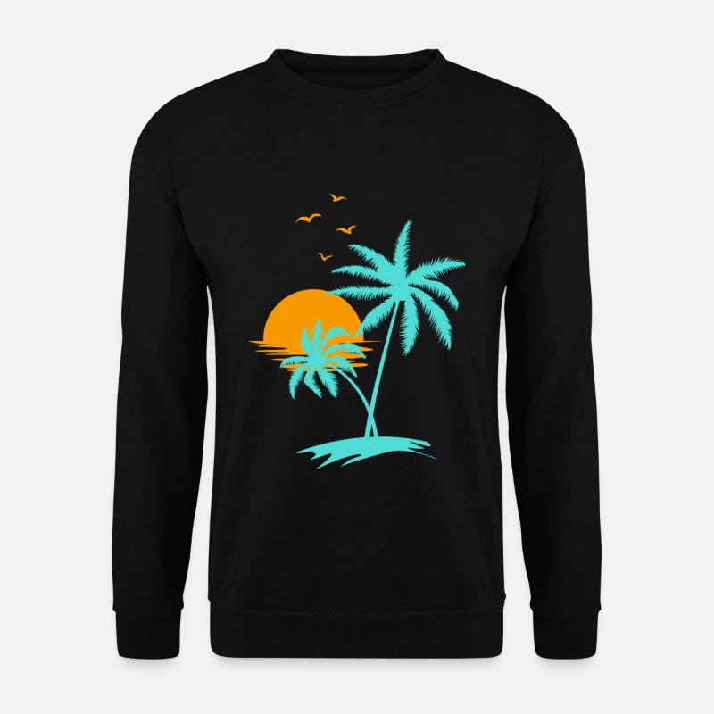 Miami Beach - Unisex Pullover - Schwarz