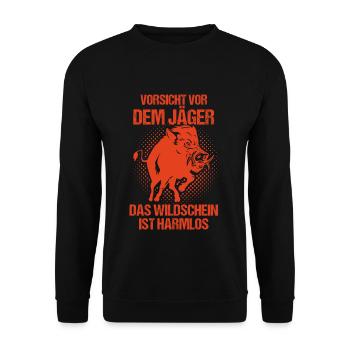 Jäger - Unisex Pullover - Schwarz - Vorne - Alina (178cm) & Michal (187cm)