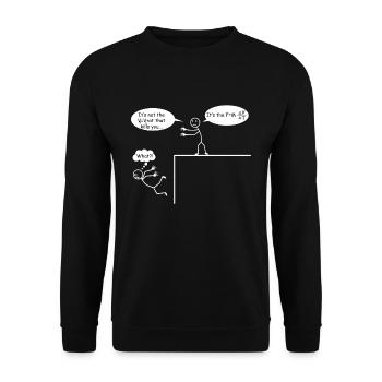 Physicien Scientifique en physique Chimie Fallkraft - Sweat-shirt Unisexe - noir - Devant - Alina (178cm) & Michal (187cm)
