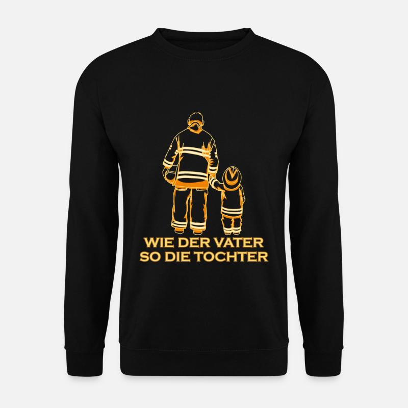 Freiwillige Feuerwehr Tochter Vater Geschenk - Unisex Pullover - Schwarz