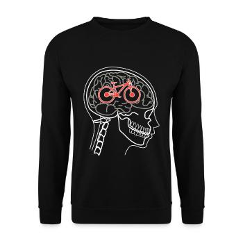 Vélo motrice cadeau motard cyclisme cyclisme - Sweat-shirt Unisexe - noir - Devant - Alina (178cm) & Michal (187cm)