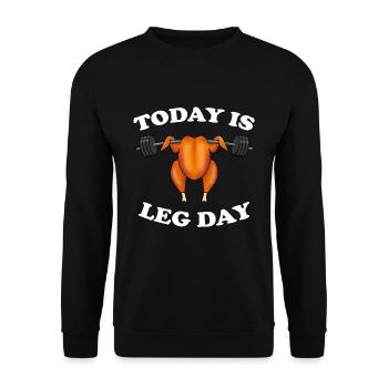 Chicken chicken chicken poultry farmer gift - Unisex Sweatshirt - black - Front - Alina (178cm) & Michal (187cm)