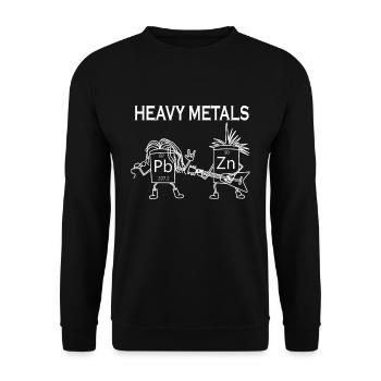 Chemistry Chemist Science Student Gift - Unisex Sweatshirt - black - Front - Alina (178cm) & Michal (187cm)