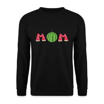 Wassermelone Mama Mutter Melone Frucht Geschenk - Unisex Pullover - Schwarz - Vorne - Alina (178cm) & Michal (187cm)