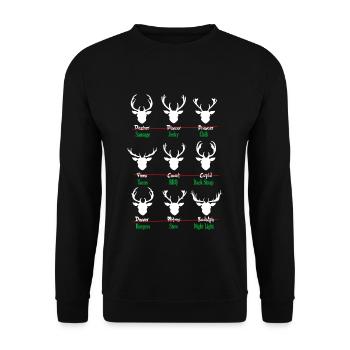 Noël - Sweat-shirt Unisexe - noir - Devant - Alina (178cm) & Michal (187cm)