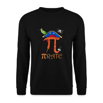 Pirate Math Pi Day Math Algebra Education - Unisex Sweatshirt - black - Front - Alina (178cm) & Michal (187cm)