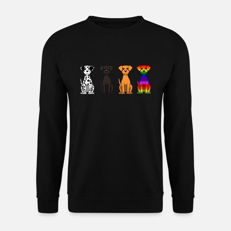 Hundeliebhaber Hund Schwul Liebhaber Geschenk - Unisex Pullover - Schwarz