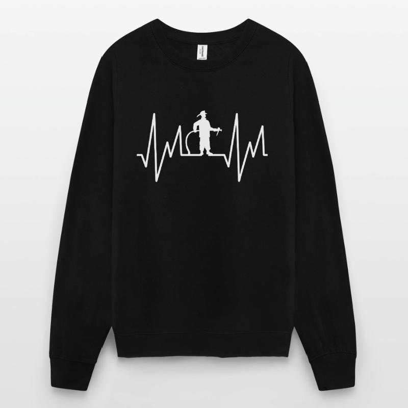 Firefighter Fire Fire pompier Evolution Sweat-shirt Unisexe