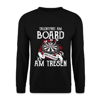 Darts - Unisex Sweatshirt - black - Front - Alina (178cm) & Michal (187cm)
