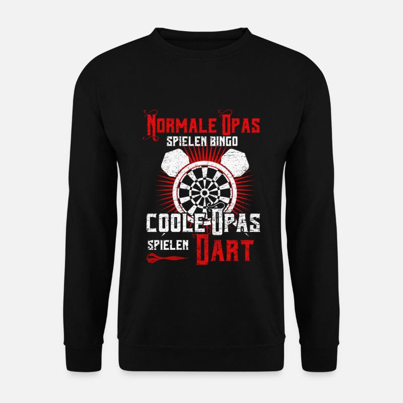 Dart Opa - Unisex Pullover - Schwarz