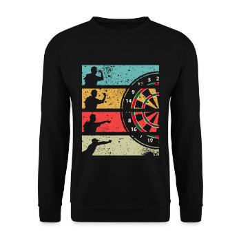 Dart - Unisex Pullover - Schwarz - Vorne - Alina (178cm) & Michal (187cm)