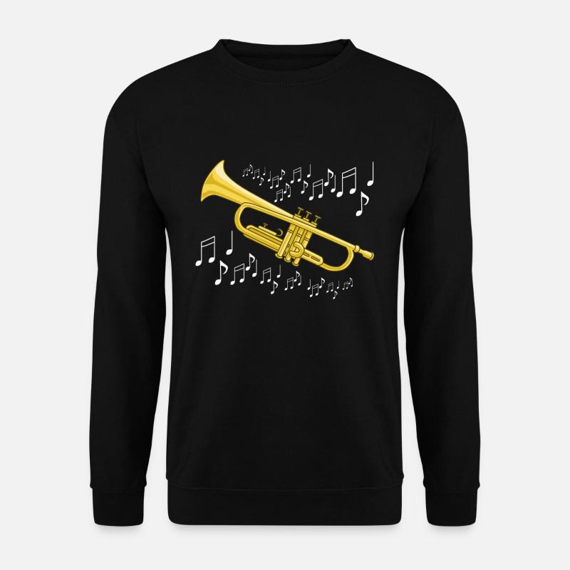 Trompete Musik Jazz Band Blechbläser Geschenk - Unisex Pullover - Schwarz