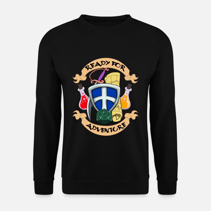 Rollenspiel Rpg Brettspiel Spielbrett Geschenk - Unisex Pullover - Schwarz