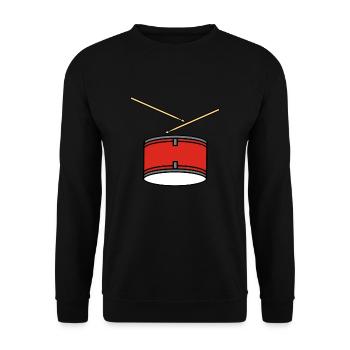 Drum drums drums drummer gift - Unisex Sweatshirt - black - Front - Alina (178cm) & Michal (187cm)