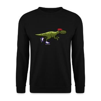 Patins à roues alignées patins à roues alignées dinosaures - Sweat-shirt Unisexe - noir - Devant - Alina (178cm) & Michal (187cm)