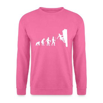 Klettern Bouldern Sportklettern Berge Geschenk - Unisex Pullover - Pink - Vorne