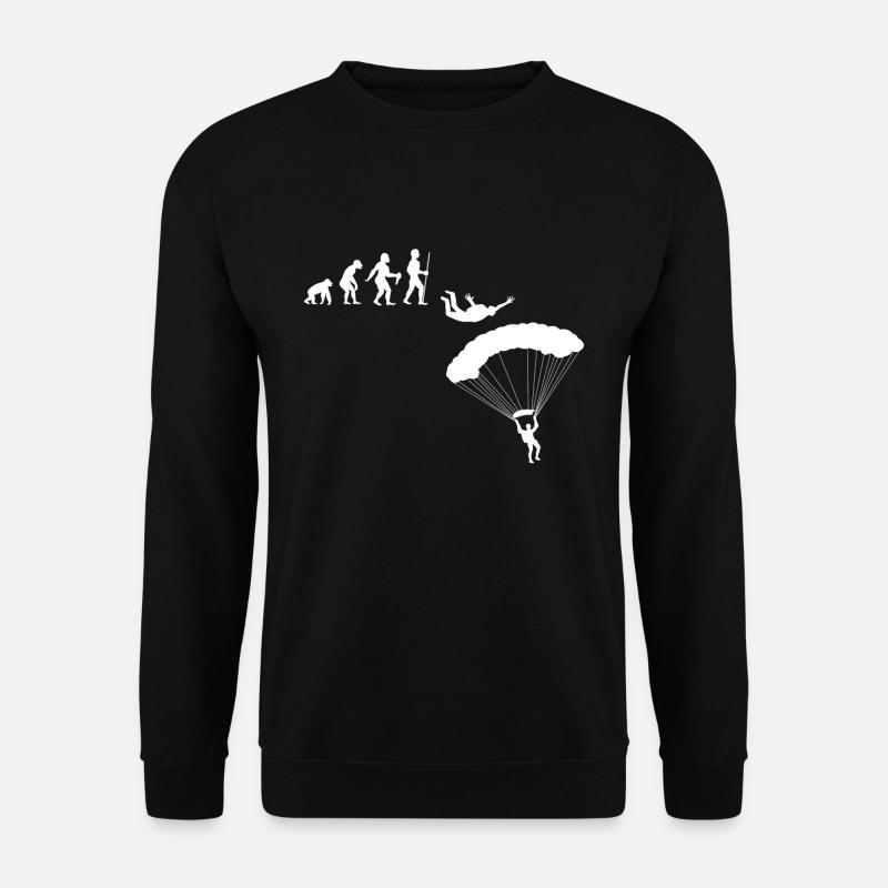 Fallschirmspringen Fallschirmsprung Fallschirm - Unisex Pullover - Schwarz