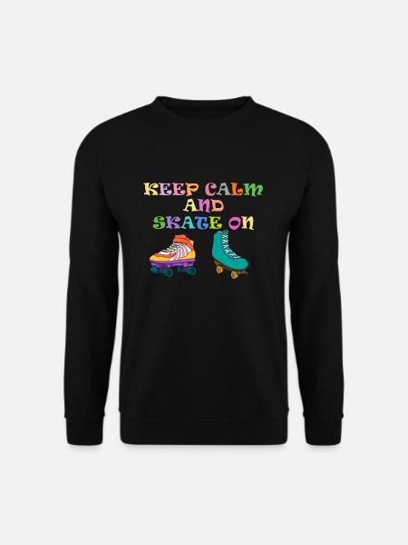 Rollschuh Fahren Skate Sport Rollschuhe Geschenk - Unisex Pullover - Schwarz