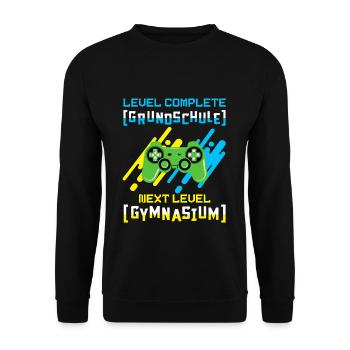 Gymnasium - Unisex Pullover - Schwarz - Vorne - Alina (178cm) & Michal (187cm)