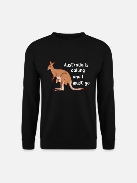 Australien Känguru Kangaroo Koala Backpacker - Unisex Pullover - Schwarz