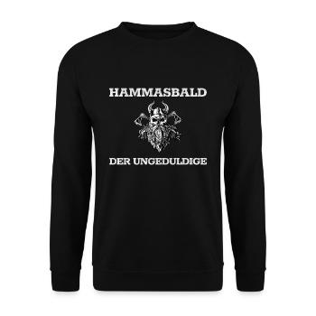 Hammasbald Ungeduldig Mythologie Odin Geschenk - Unisex Pullover - Schwarz - Vorne - Alina (178cm) & Michal (187cm)