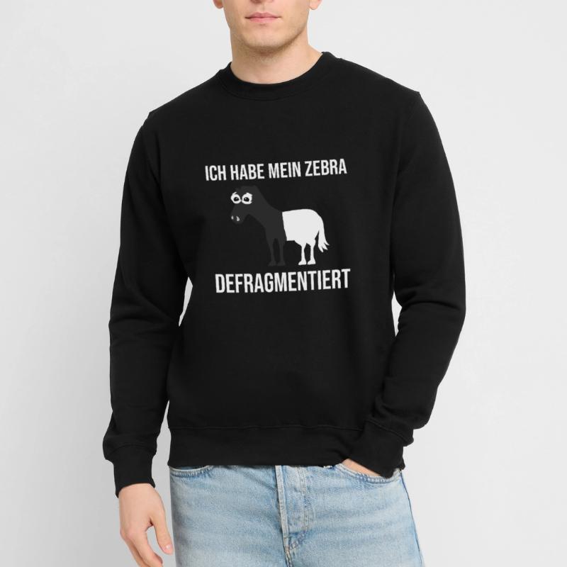 Zebra Defragmentiert Computer Programmierer Unisex Pullover