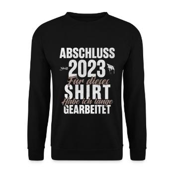 Abschluss 2023 - Unisex Pullover - Schwarz - Vorne - Alina (178cm) & Michal (187cm)
