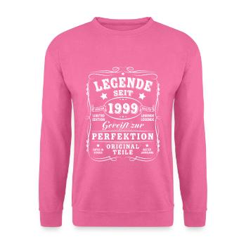 25 Geburtstag - Unisex Pullover - Pink - Vorne