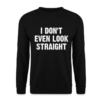 Je n’ai même pas l’air droit - Sweat-shirt Unisexe - noir - Devant - Alina (178cm) & Michal (187cm)