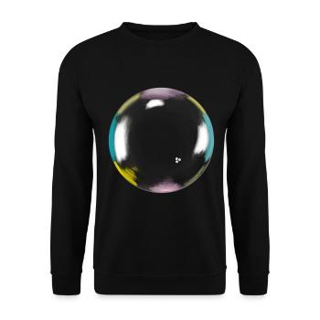 Soap bubble, Bulle de savon, Vintage, Art, Color - Sweat-shirt Unisexe - noir - Devant - Alina (178cm) & Michal (187cm)