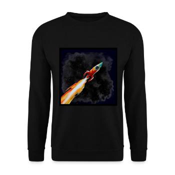 Rakete - Unisex Pullover - Schwarz - Vorne - Alina (178cm) & Michal (187cm)