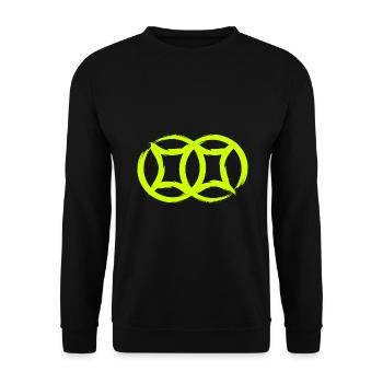 Symbole chinois double chance - Sweat-shirt Unisexe - noir - Devant - Alina (178cm) & Michal (187cm)