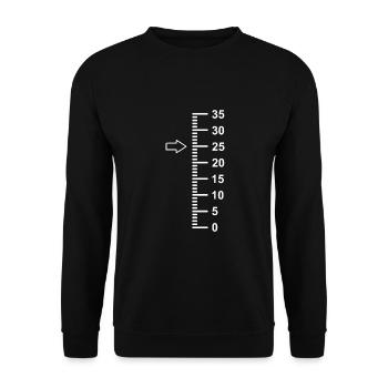 25 ans 25 ans - Sweat-shirt Unisexe - noir - Devant - Alina (178cm) & Michal (187cm)