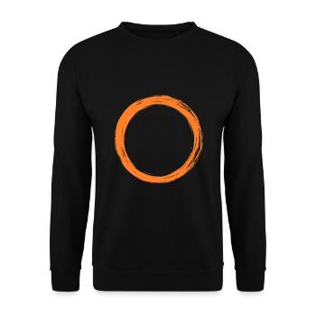 Circle symbol - Unisex Sweatshirt - black - Front - Alina (178cm) & Michal (187cm)