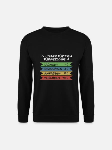Ich spare für den Führerschein - Unisex Pullover - Schwarz