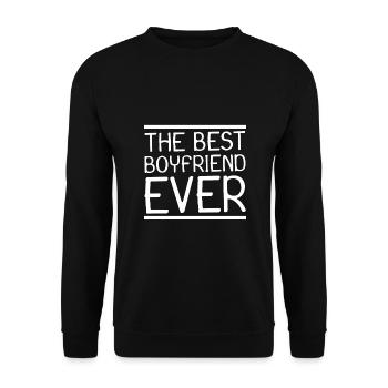 The best boyfriend ever - Unisex Sweatshirt - black - Front - Alina (178cm) & Michal (187cm)