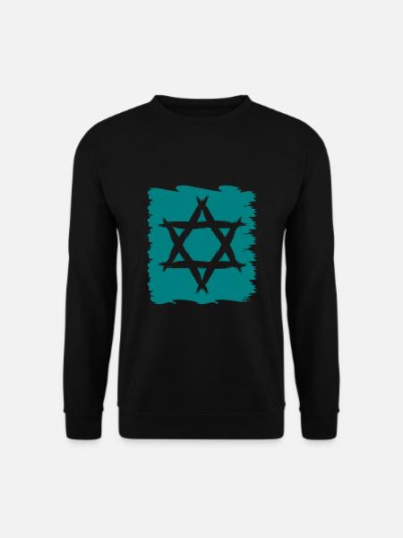 Star of David new - Unisex Sweatshirt - black