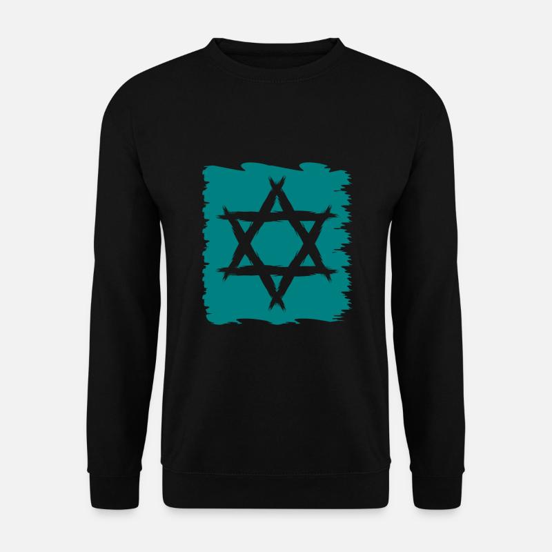 Davidstern neu - Unisex Pullover - Schwarz