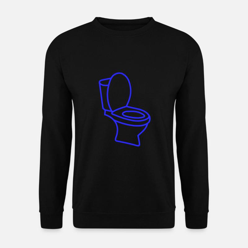 Klo WC Toilette - Unisex Pullover - Schwarz
