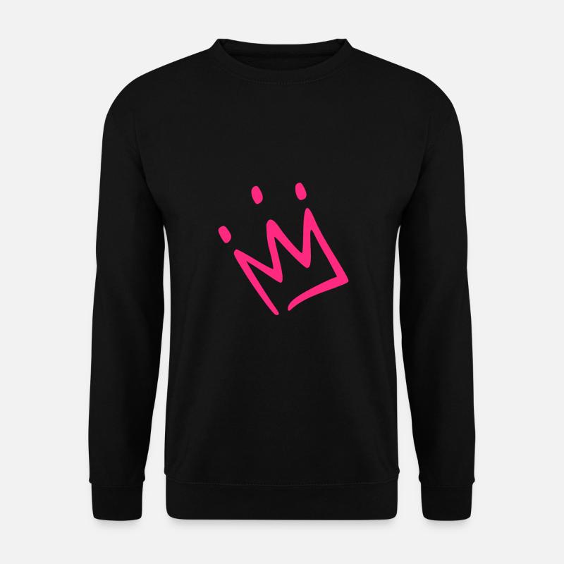 Crown pink - Unisex Sweatshirt - black