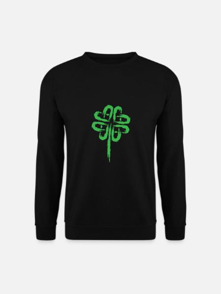 Kleeblatt Symbol Keltische Symbole - Unisex Pullover - Schwarz