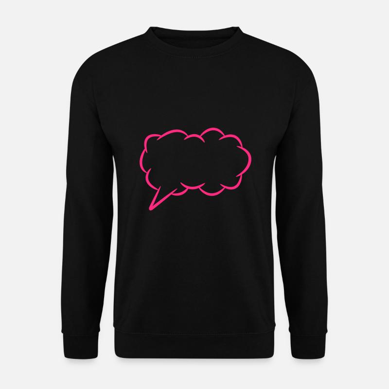 Speech bubble thought bubble - Unisex Sweatshirt - black