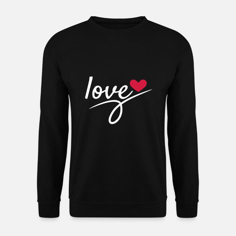 Saint Valentin Romantique - Sweat-shirt Unisexe - noir