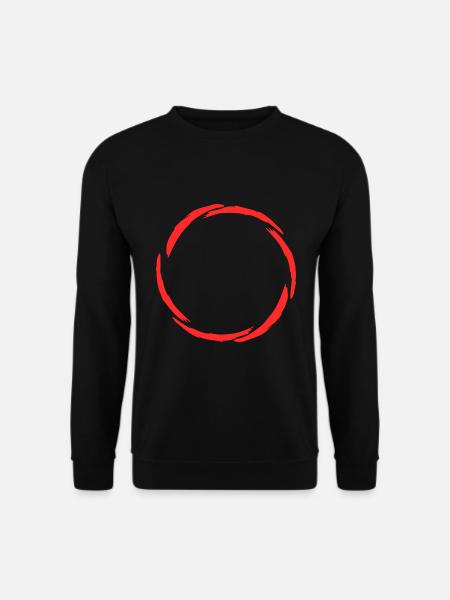 Circle symbol new variant Red - Unisex Sweatshirt - black