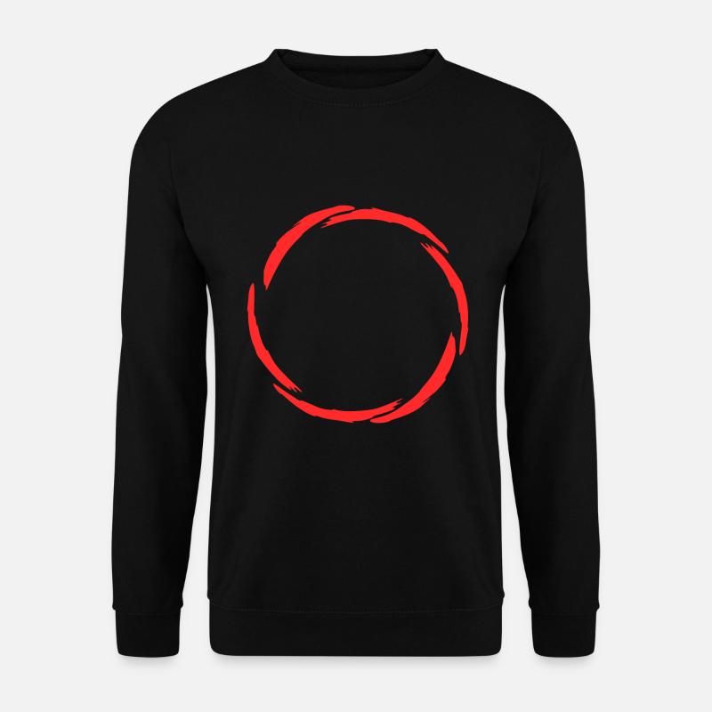 Circle symbol new variant Red - Unisex Sweatshirt - black