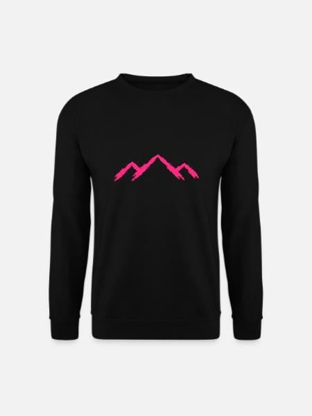 Mountain mountaineering Pink mountain run - Unisex Sweatshirt - black