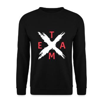 Team Cross Crew Crew - Unisex Sweatshirt - black - Front - Alina (178cm) & Michal (187cm)