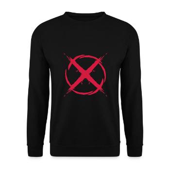 Tick circle icon - Unisex Sweatshirt - black - Front - Alina (178cm) & Michal (187cm)